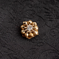 【25個入】インドのビジュー　デコパーツ　小クリスタル×ヴィンテージカラービーズ - サブ2