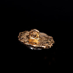 【10個入】インドのビジュー　ボタン型デコパーツ　小　クリスタル - サブ4