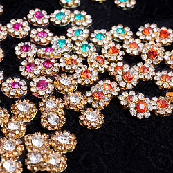 【選べる4個SET】【25個入】インドのビジュー　デコパーツ　ミニ カラー【全4色】 - サブ2