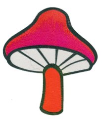 アイロンで簡単接着！ - キノコちゃんワッペン特大の商品写真