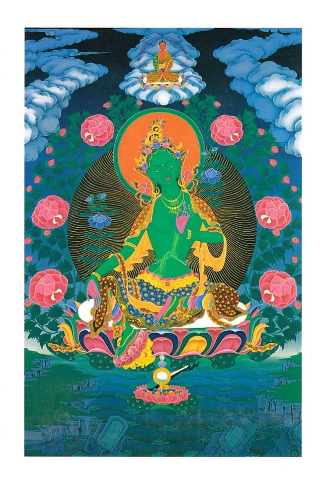 The green tara グリーンターラ 楽天市場】～女性の守り神～Green Tara 紅朱砂緑度母天珠