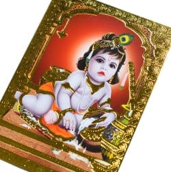 金の神様ポストカード-ベイビークリシュナ - サブ3