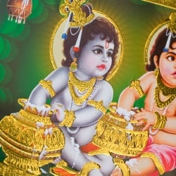 金の神様ポストカード-ベイビークリシュナ - サブ2