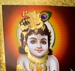 金の神様ポストカード-ベイビークリシュナ - サブ2