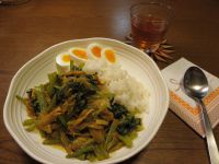 小松菜ツナカレー