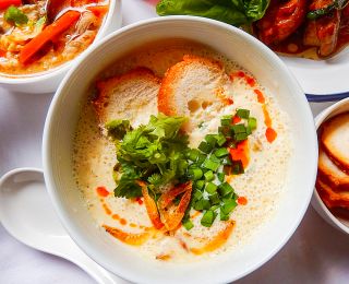 鹹豆漿（台湾風豆乳スープ）の画像