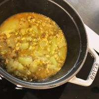 はやと瓜とグリーンムングダールのサンバル