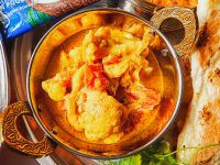 カリフラワーとトマトのカレー