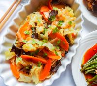 沙茶高麗木耳(台湾風キャベツときくらげの炒め煮)