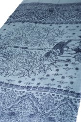 (200cm×100cm)生命の木と象のラムナミ  - 灰色の商品写真