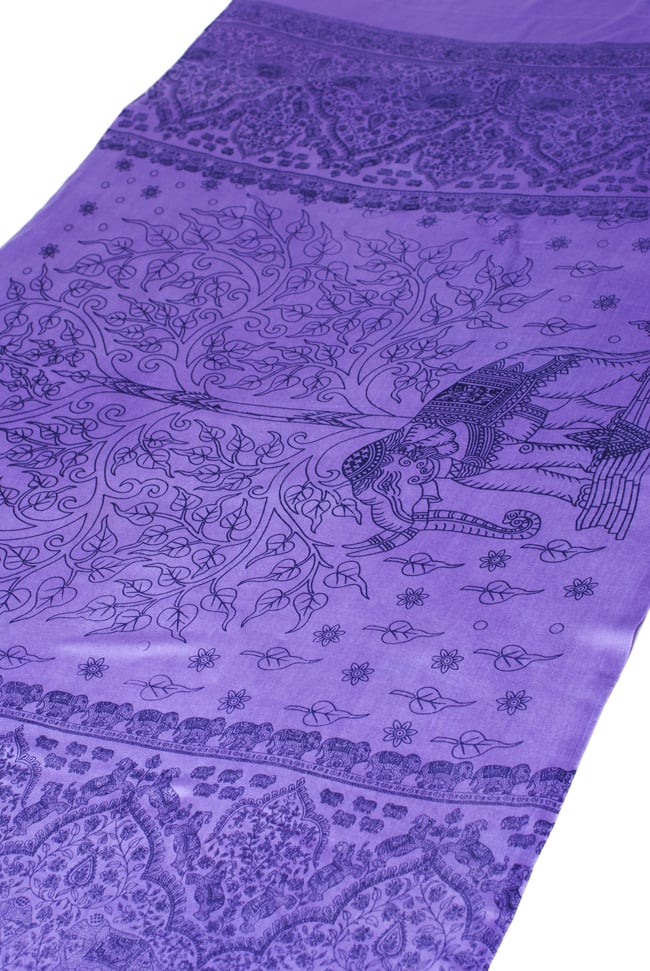 (200cm×100cm)生命の木と象のラムナミ - むらさきの写真