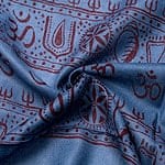 (190cmx100cm)蓮の花とラクシュミ - ブルーの商品写真