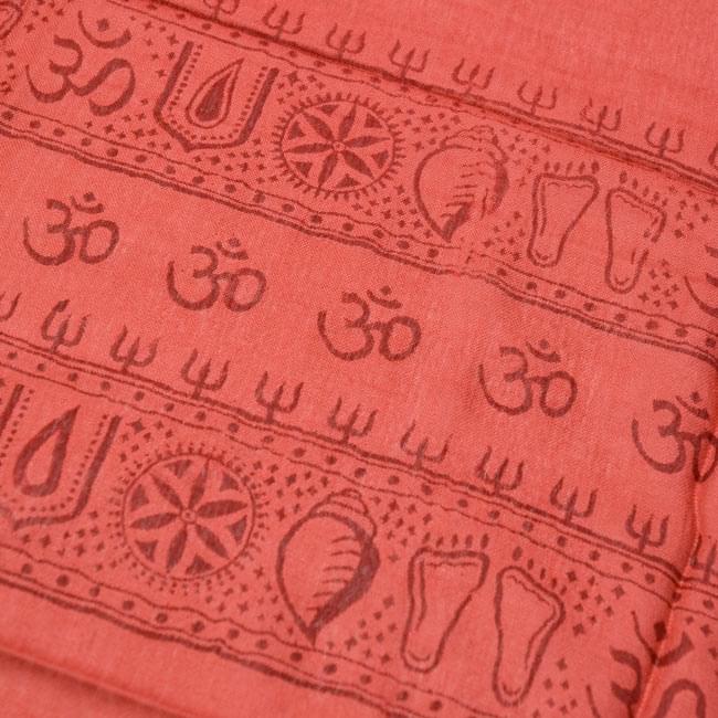 (190cmx100cm)蓮の花とラクシュミ - れんが 4 - 一部分をアップにしてみました。