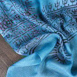 (60cm×130cm)インド ヒンドゥー教の薄ラムナミスカーフ - サブ5