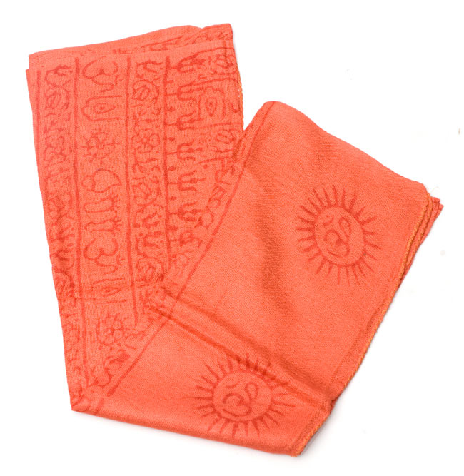 (約125cm×50cm)インド薄ラムナミ【小】 - 蛍光オレンジの写真