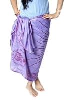 (190cm×100cm)ガネーシャのラムナミスカーフ - ムラサキの商品写真