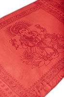 (200cm×100cm)大ガネーシャのラムナミスカーフ - サーモンの商品写真