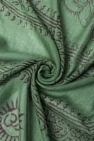 (約180cm×40cm)インド薄ラムナミ(ロング） - 緑の商品写真