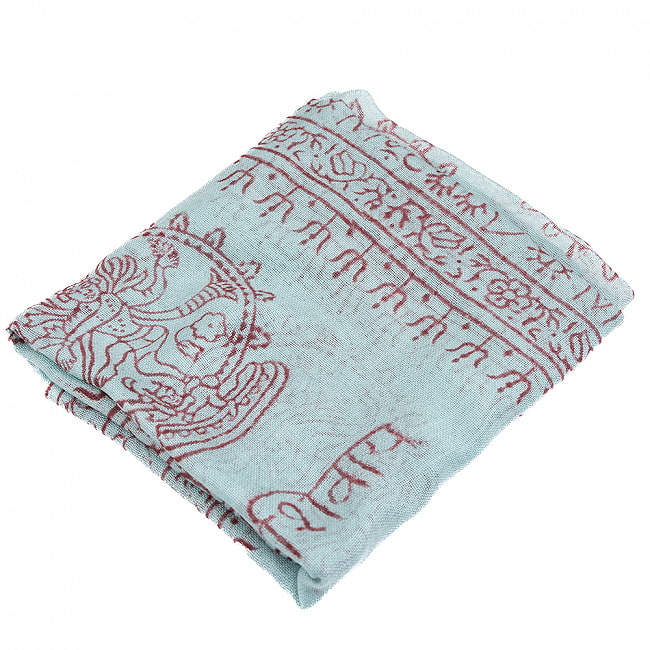 (60cm×130cm)インド ヒンドゥー教の薄ラムナミスカーフ - ミント 2 - 使いやすい色合い。