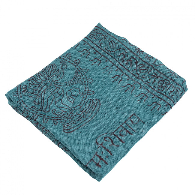 (60cm×130cm)インド ヒンドゥー教の薄ラムナミスカーフ - ティール 2 - 使いやすい色合い。