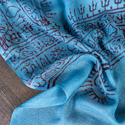 (65cm×170cm)インド ヒンドゥー教の薄ラムナミスカーフ - サブ5