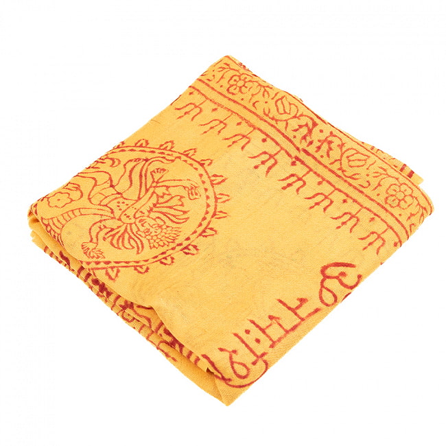(65cm×170cm)インド ヒンドゥー教の薄ラムナミスカーフ - イエロー 2 - 使いやすい色合い。