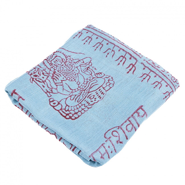 (65cm×170cm)インド ヒンドゥー教の薄ラムナミスカーフ - 水色 2 - 使いやすい色合い。