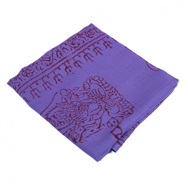 (65cm×170cm)インド ヒンドゥー教の薄ラムナミスカーフ - 紫 2 - 使いやすい色合い。
