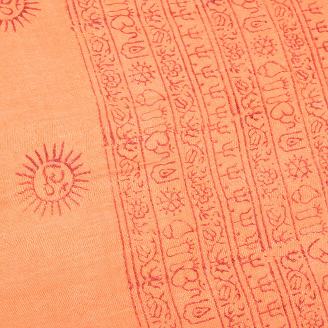 (65cm×170cm)インド ヒンドゥー教の薄ラムナミスカーフ 5 - 端部分です。
