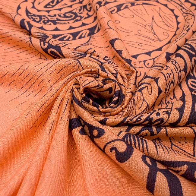 （205cm×100cm）ダイナミックオーンのラムナミ - イエロー 7 - しっとりとした柔らかい肌触りです。