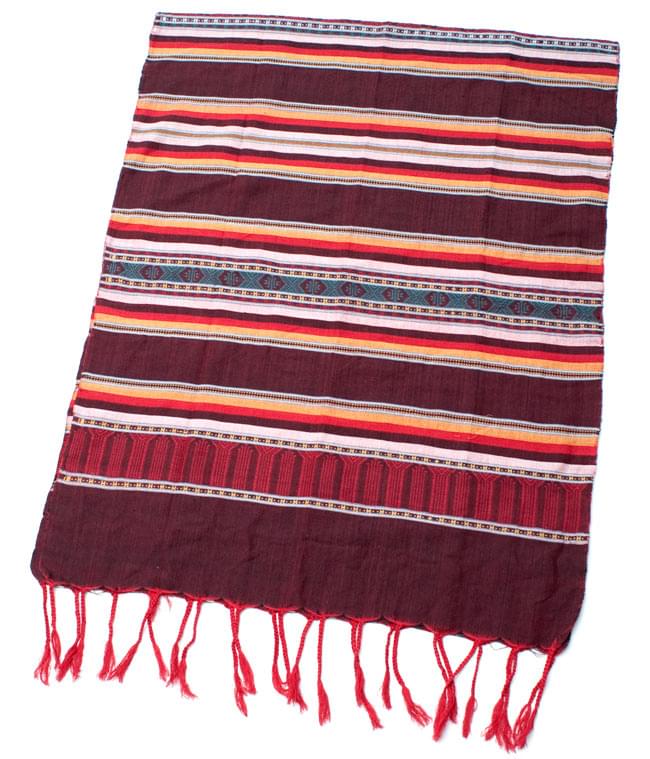 ベトナム ターイ族の伝統手織りスカーフ・デコレーション布の写真