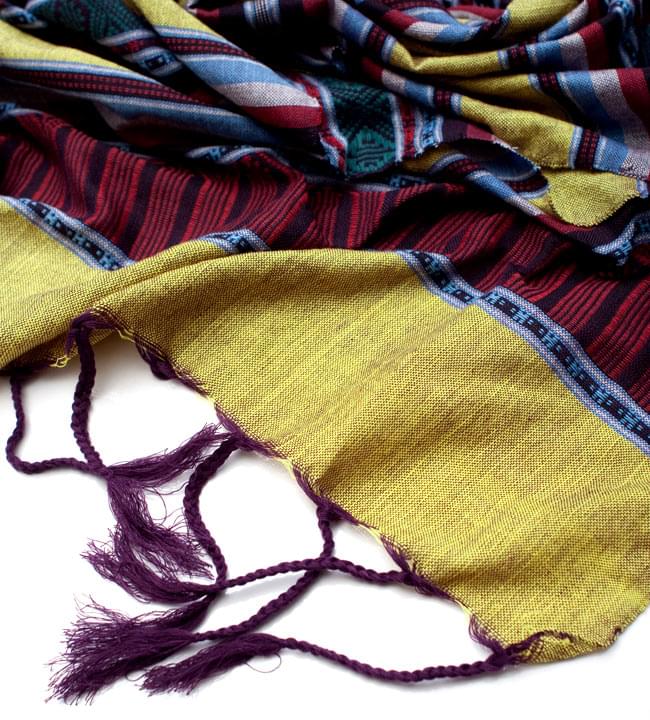 ベトナム ターイ族の伝統手織りスカーフ・デコレーション布 の