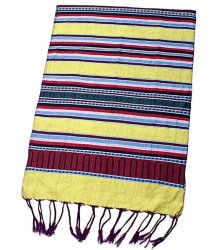 ベトナム ターイ族の伝統手織りスカーフ・デコレーション布の商品写真