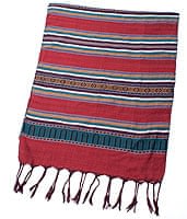 ベトナム ターイ族の伝統手織りスカーフ・デコレーション布の商品写真