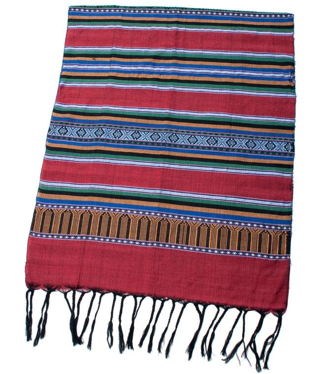 ベトナム ターイ族の伝統手織りスカーフ・デコレーション布の写真