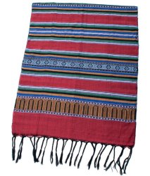 ベトナム ターイ族の伝統手織りスカーフ・デコレーション布の商品写真