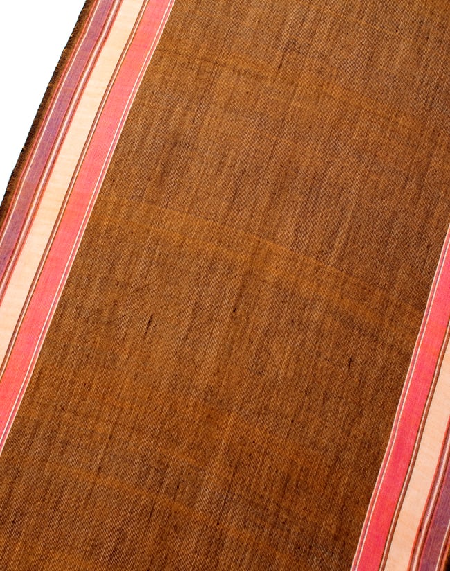 〔170cm×53cm〕ボーダーストール - 黄色×黒×ピンク×白×紫系 3 - シンプルで飽きの来ないデザインです