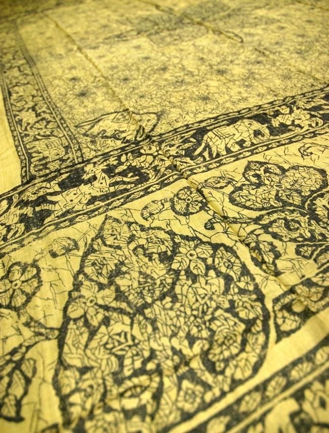 インド製象柄刺繍タペストリー 90cm x 60cm