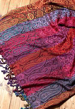 〔200cm×70cm〕インド更紗 伝統チンツ柄ストール - Mix - サブ3