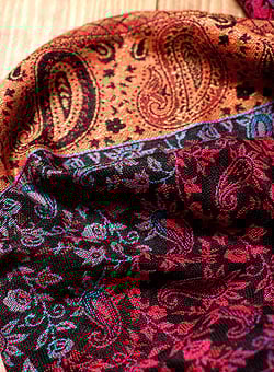 〔200cm×70cm〕インド更紗 伝統チンツ柄ストール - Mix - サブ5