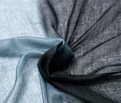 ガーゼ生地のグラデーション スカーフ【黒】の商品写真