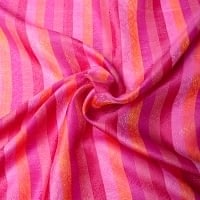 光沢ペイズリー シルク風ファブリック[ピンク・赤・オレンジ・暖色系]の商品写真
