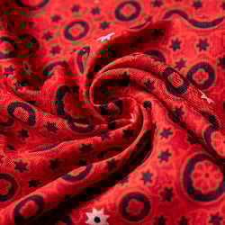 〔180cm*120cm〕インドの伝統柄 更紗模様プリント布 - サブ4