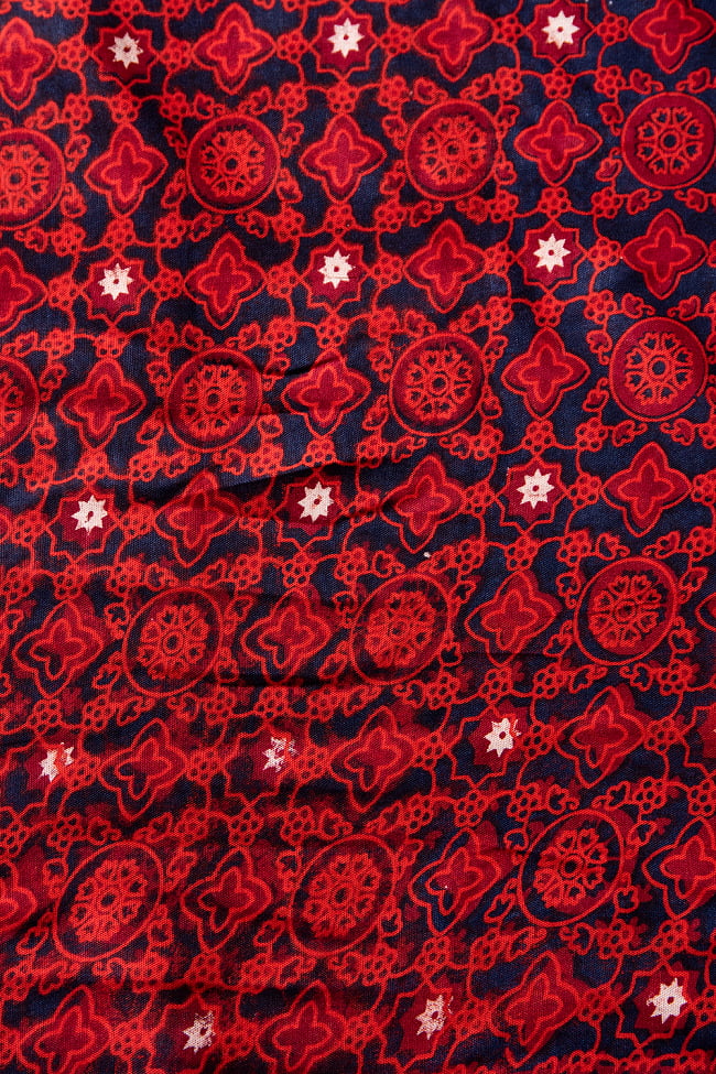 〔180cm*120cm〕インドの伝統柄 更紗模様プリント布 2 - 拡大写真です。