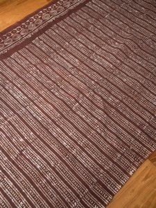 〔175cm*120cm:柄選択あり〕インドのコットンバティック 伝統ろうけつ染め布ピンクブラウン