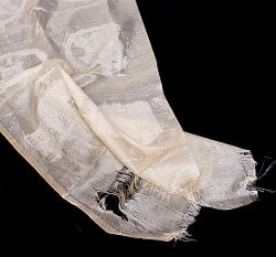 ネパールの祝福用 光沢スカーフ カタ KHATA 約140cm - サブ3