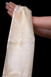 ネパールの祝福用 光沢スカーフ カタ KHATA 約140cm(SCF-ARB-41)