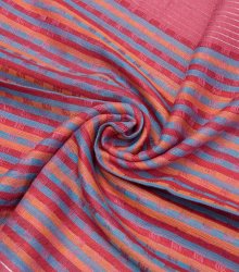 銀糸入りスカーフ - 淡ピンク系の商品写真