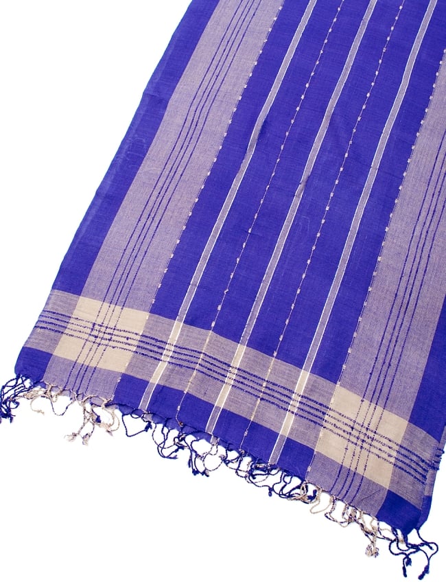 カラフルストライプスカーフ- - 紫系 3 - 拡大写真です