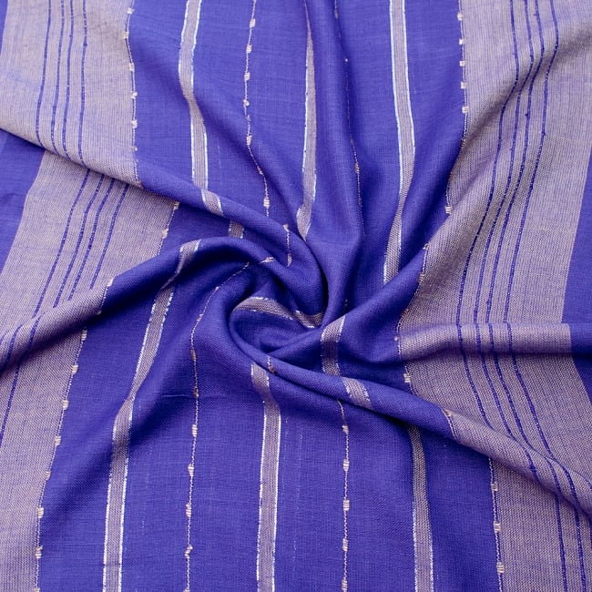 カラフルストライプスカーフ- - 紫系 5 - ファッション用だけではなくインテリアファブリックとしても